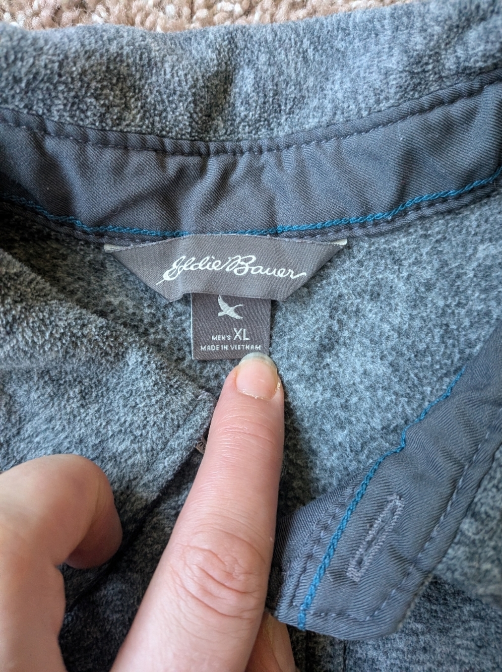 Eddie Bauer Chutes Micro Fleece Button Down XL - Picture 7 of 10
